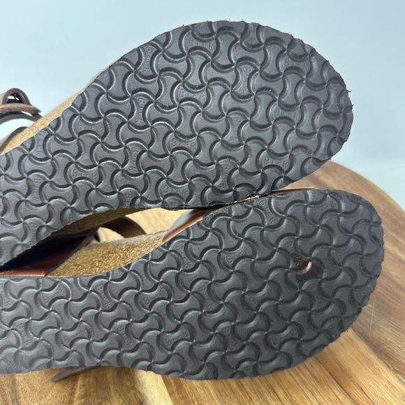 Birkenstock Papillio "Lola" Leather Ankle Strap -Women- Size 38- Brown Leather. - Picture 6 of 10